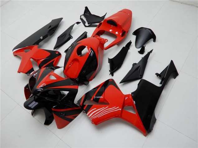 Carenados ABS Honda CBR600RR 2005-2006 - Rojo Negro Asequibles