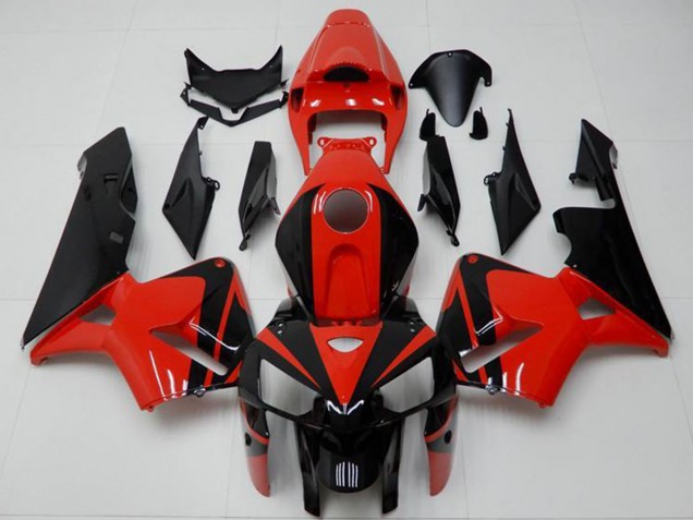 Carenados ABS Honda CBR600RR 2005-2006 - Rojo Negro Asequibles
