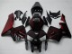 Kits Carenado Moto Honda CBR600RR 2005-2006 - Negro Brillante Rojo Llama Asequibles