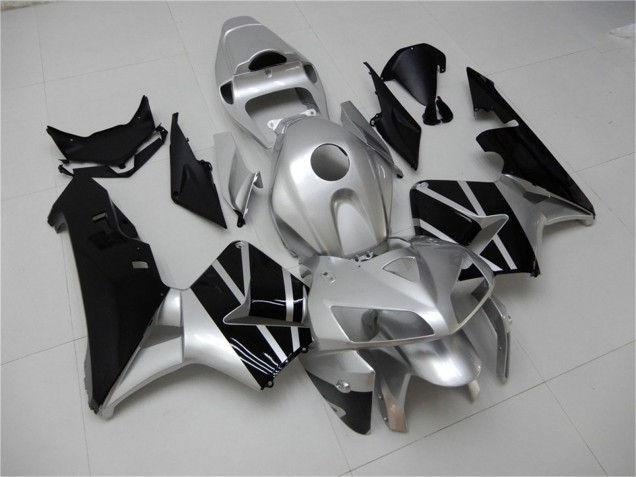 Carenado Moto Honda CBR600RR 2005-2006 - Plata Negro Asequibles