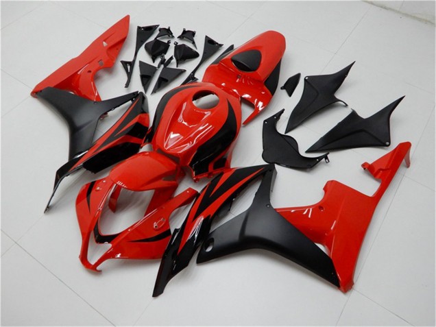 Carenado Moto Honda CBR600RR 2007-2008 - Rojo Negro Mate Asequibles