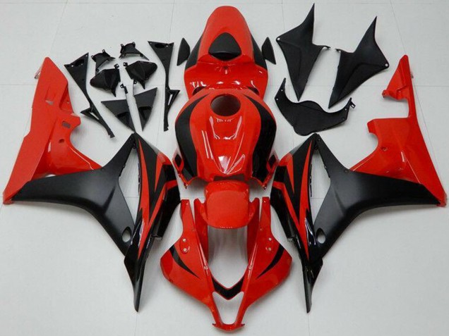 Carenado Moto Honda CBR600RR 2007-2008 - Rojo Negro Mate Asequibles