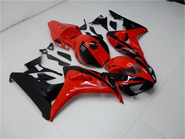 Kits Carenados Moto Honda CBR1000RR 2006-2007 - Rojo Negro Brillante Asequibles