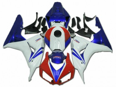 Kits Carenado Moto Honda CBR1000RR 2006-2007 - Blanco Rojo Azul HRC Asequibles