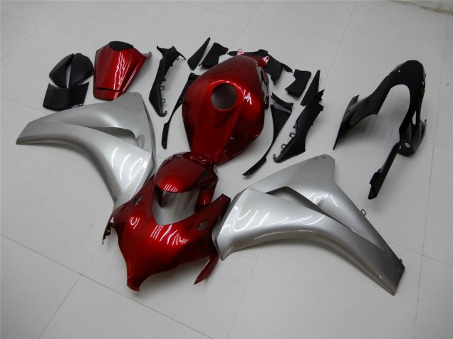 Carenados Moto Honda CBR1000RR 2008-2011 - Plata Rojo Granate Asequibles