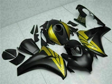 Carenados Moto Honda CBR1000RR 2008-2011 - Negro Mate Oro Asequibles