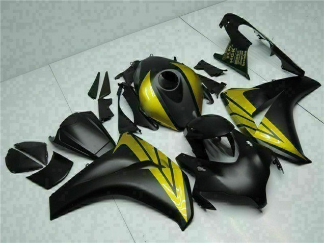 Carenados Moto Honda CBR1000RR 2008-2011 - Negro Mate Oro Asequibles
