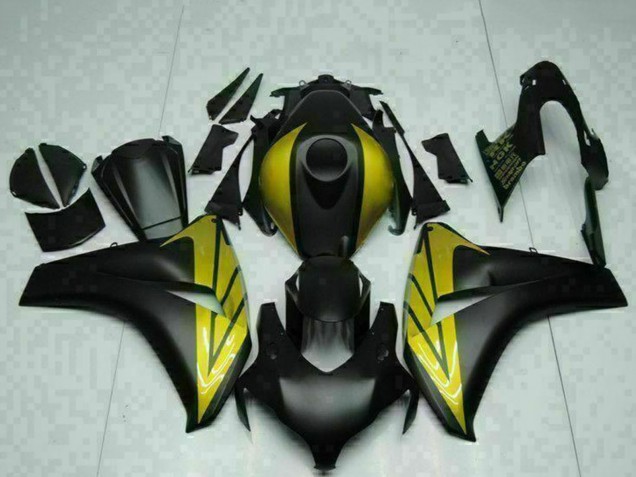 Carenados Moto Honda CBR1000RR 2008-2011 - Negro Mate Oro Asequibles