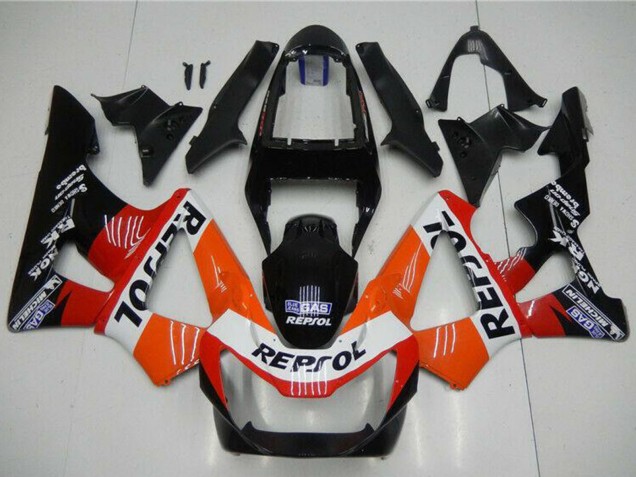 Carenados Moto Honda CBR900RR 929RR 2000-2001 - Naranja Blanco Rojo Negro Brillante Repsol Asequibles