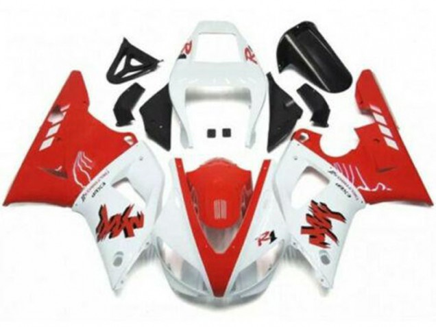 Carenados Moto Yamaha YZF R1 1998-1999 - Blanco Rojo Asequibles