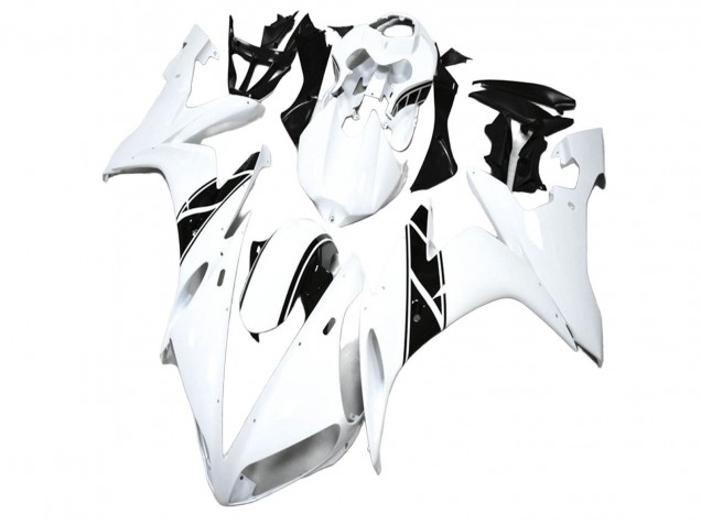 Carenado Moto Yamaha YZF R1 2004-2006 - Blanco Negro Asequibles