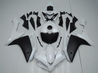 Carenado Moto Yamaha YZF R1 2007-2008 - Blanco Negro Mate Asequibles