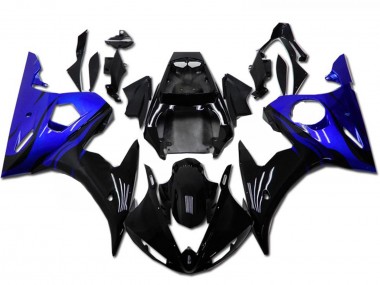 Kits Carenado Moto Yamaha YZF R6 2003-2004 - Azul Negro Brillante Asequibles
