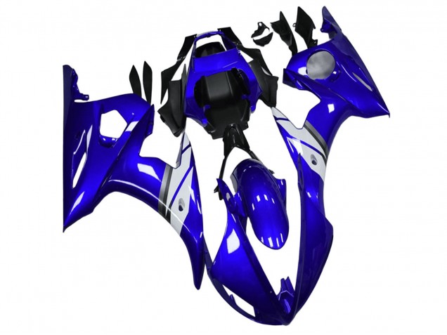 Carenados Moto Yamaha YZF R6 2003-2004 - Azul Blanco Asequibles