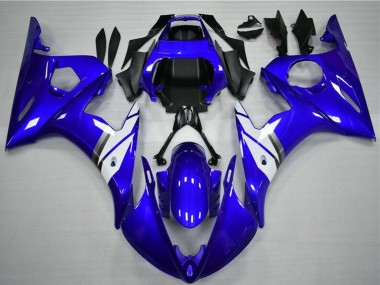 Carenados Moto Yamaha YZF R6 2003-2004 - Azul Blanco Asequibles
