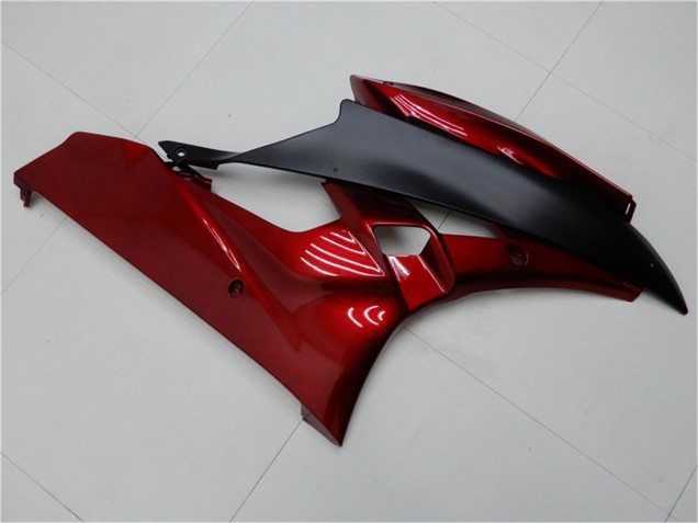 Kits Carenado Moto Yamaha YZF R6 2006-2007 - Rojo Negro Mate Asequibles