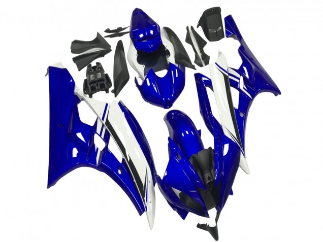Carenados Moto Yamaha YZF R6 2006-2007 - Azul Blanco Negro Asequibles