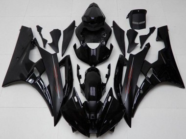 Kits Carenado Moto Yamaha YZF R6 2006-2007 - Negro Brillante Negro Mate Asequibles
