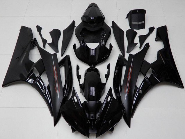 Kits Carenado Moto Yamaha YZF R6 2006-2007 - Negro Brillante Negro Mate Asequibles