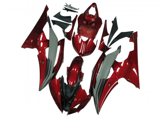 Carenados Moto Yamaha YZF R6 2008-2016 - Rojo Gris Asequibles