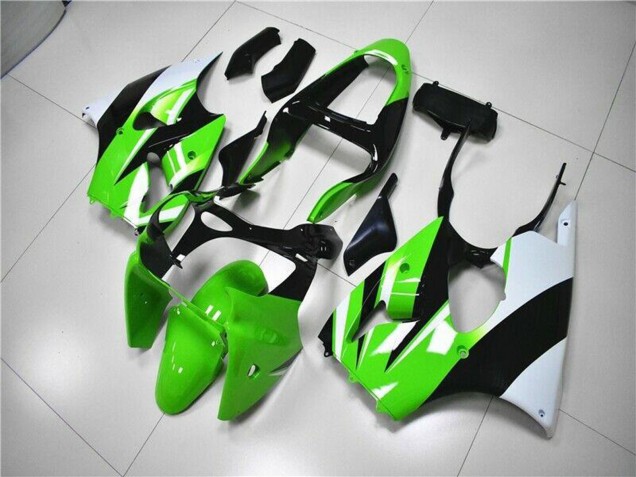 Kits Carenado Moto Kawasaki ZX6R 2000-2002 - Verde Blanco Negro Asequibles