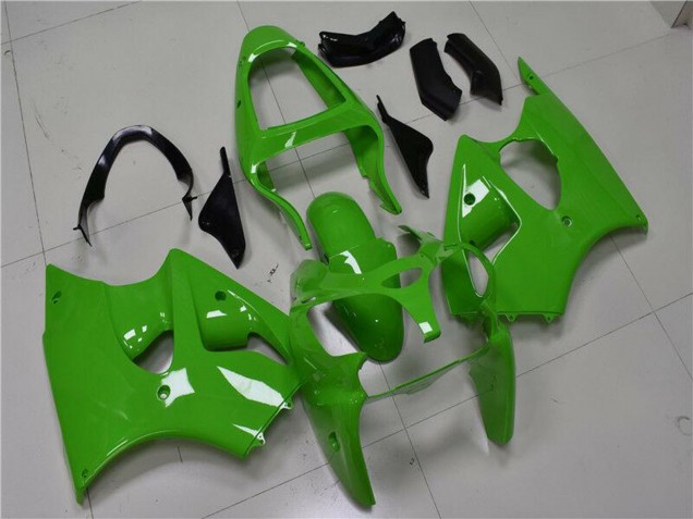 Carenados Moto Kawasaki ZX6R 2000-2002 - Verde Negro Asequibles