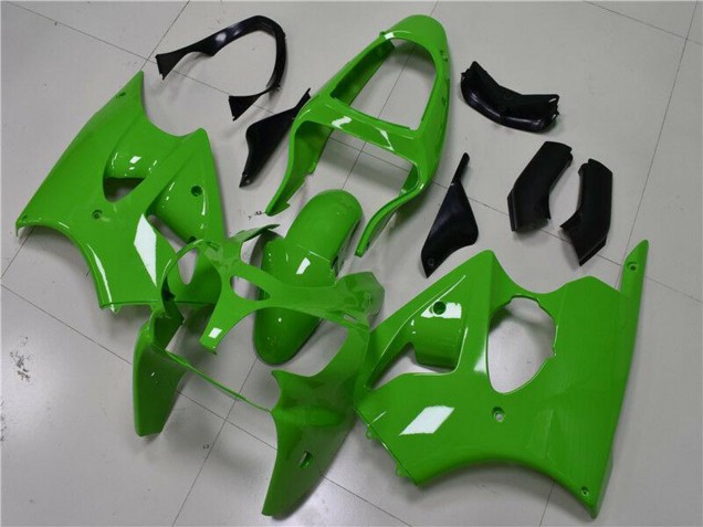 Carenados Moto Kawasaki ZX6R 2000-2002 - Verde Negro Asequibles
