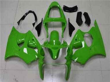 Carenados Moto Kawasaki ZX6R 2000-2002 - Verde Negro Asequibles
