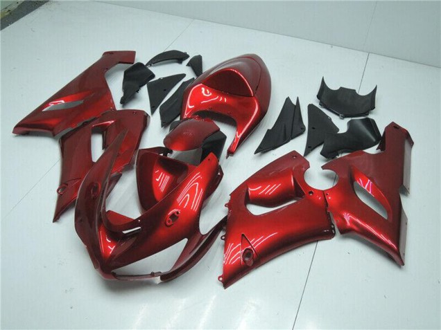 Carenados Moto Kawasaki ZX6R 2005-2006 - Rojo Caramelo Asequibles