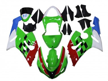 Carenados Moto Kawasaki ZX6R 2005-2006 - Blanco Verde Azul Rojo Negro Asequibles
