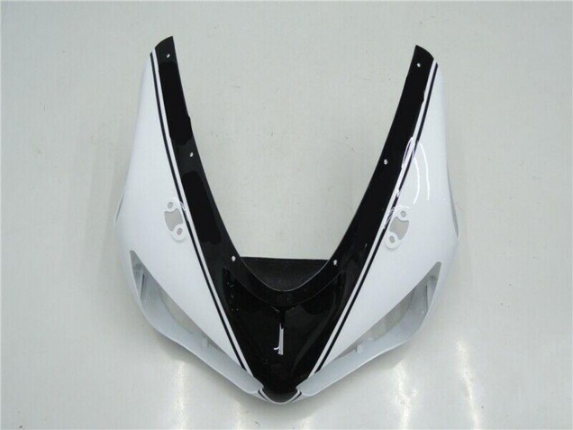 Carenados Moto Kawasaki ZX6R 2005-2006 - Blanco Negro Brillante Asequibles