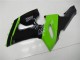 Carenado Moto Kawasaki ZX6R 2005-2006 - Verde Negro Brillante Asequibles