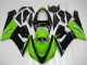 Carenado Moto Kawasaki ZX6R 2005-2006 - Verde Negro Brillante Asequibles