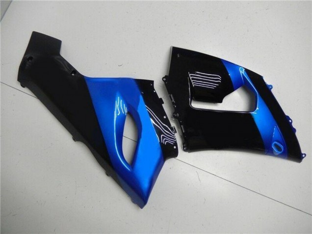 Kits Carenado Moto Kawasaki ZX6R 2005-2006 - Azul Negro Brillante Asequibles