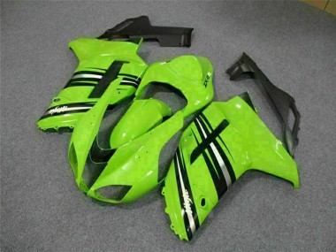 Kits Carenado Moto Kawasaki ZX6R 2007-2008 - Verde Negro Asequibles