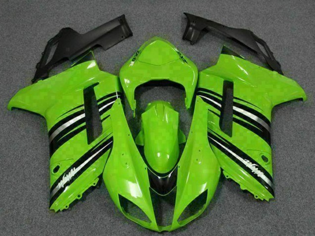 Kits Carenado Moto Kawasaki ZX6R 2007-2008 - Verde Negro Asequibles