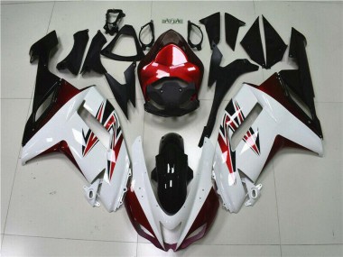 Carenados Moto Kawasaki ZX6R 2007-2008 - Blanco Negro Rojo Asequibles