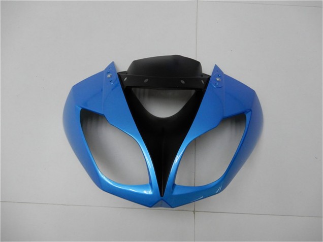 Carenados Moto Kawasaki ZX6R 2009-2012 - Azul Claro Negro Brillante Asequibles