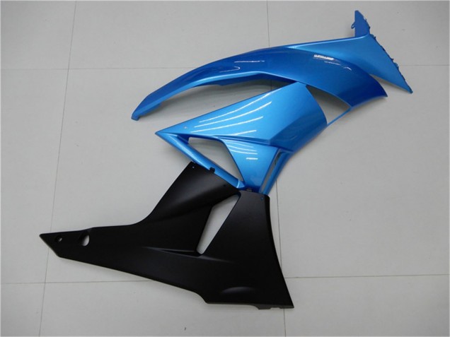 Carenados Moto Kawasaki ZX6R 2009-2012 - Azul Claro Negro Brillante Asequibles