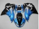 Carenados Moto Kawasaki ZX6R 2009-2012 - Azul Claro Negro Brillante Asequibles