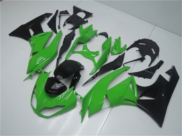 Kits Carenado Moto Kawasaki ZX6R 2009-2012 - Verde Negro Brillante Asequibles