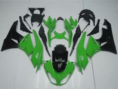 Kits Carenado Moto Kawasaki ZX6R 2009-2012 - Verde Negro Brillante Asequibles