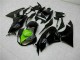 Carenados Moto Kawasaki ZX6R 2009-2012 - Negro Brillante Verde Asequibles
