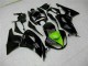 Carenados Moto Kawasaki ZX6R 2009-2012 - Negro Brillante Verde Asequibles