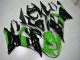 Carenado Moto Kawasaki ZX6R 2013-2018 - Verde Negro Brillante Asequibles