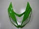 Carenado Moto Kawasaki ZX6R 2013-2018 - Verde Negro Brillante Asequibles