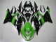 Carenado Moto Kawasaki ZX6R 2013-2018 - Verde Negro Brillante Asequibles