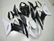 Carenados ABS Kawasaki ZX6R 2013-2018 - Blanco Negro Mate Asequibles