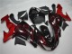 Carenado Moto Kawasaki ZX10R 2006-2007 - Negro Brillante Rojo Llama Asequibles
