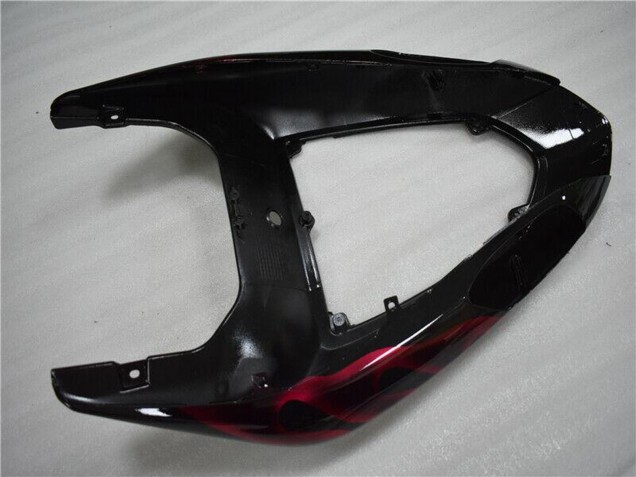 Carenado Moto Kawasaki ZX10R 2006-2007 - Negro Brillante Rojo Llama Asequibles